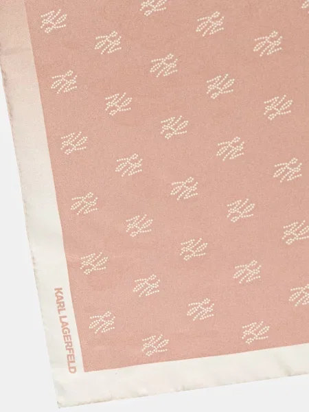 Karl Lagerfeld хустка на шию шовкова K/AUTOGRAPH