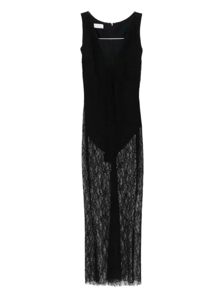 Rochie midi Vestiaire D'un Oiseau Libre din dantelă până la genunchi de costum negru