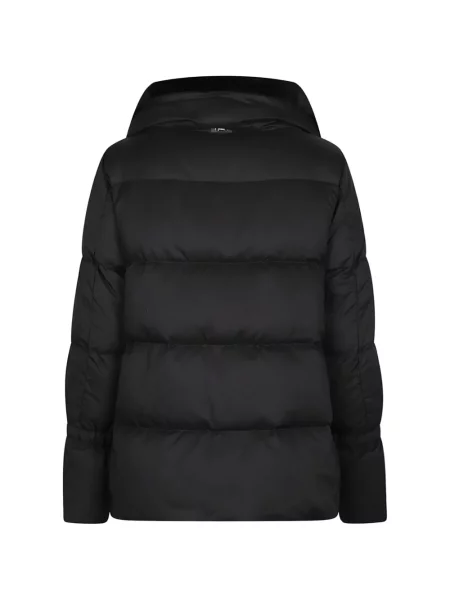 Gulerat palton de blană Herno cu blană negru