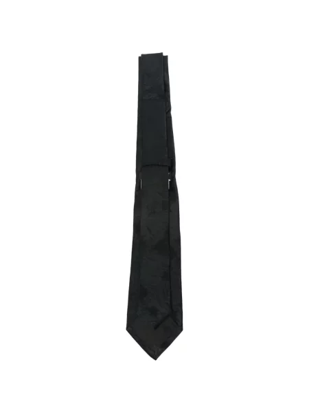 Cravată Our Legacy cu model floral din jacard negru