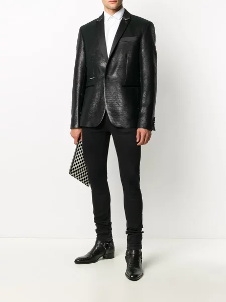 Cămașă Philipp Plein cu broderie alb