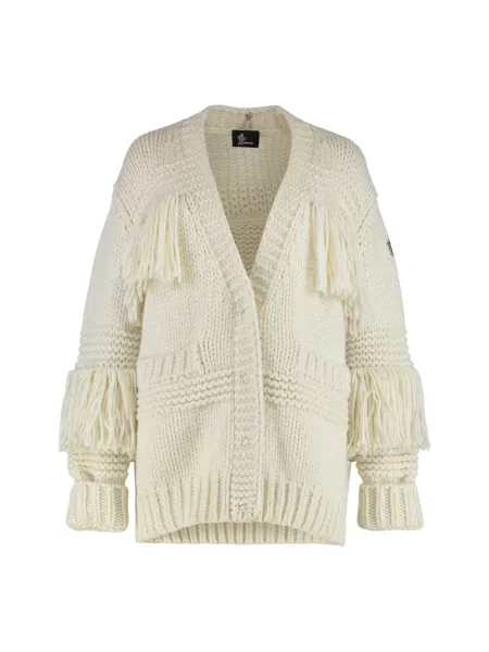 Kardigan Moncler wełniany beżowy