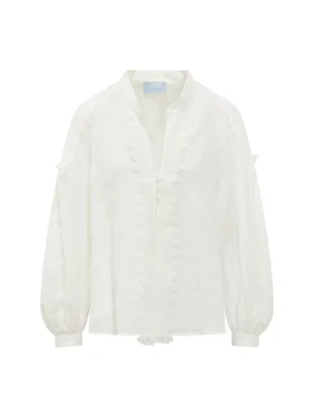 Lniana koszula Seafarer biała