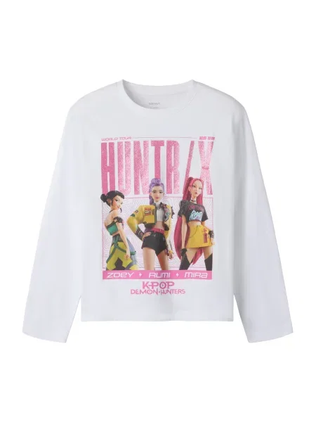 NAME IT Tricou NKFAris Kpop Demon Hunters bej / galben / roz alb