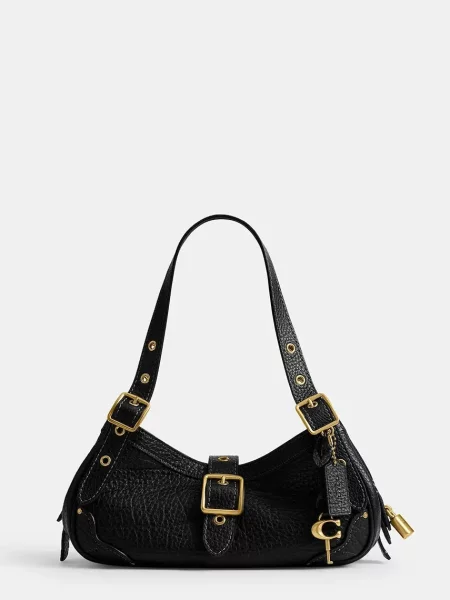 Coach geantă pentru femei din piele Small Drifter Bag negru