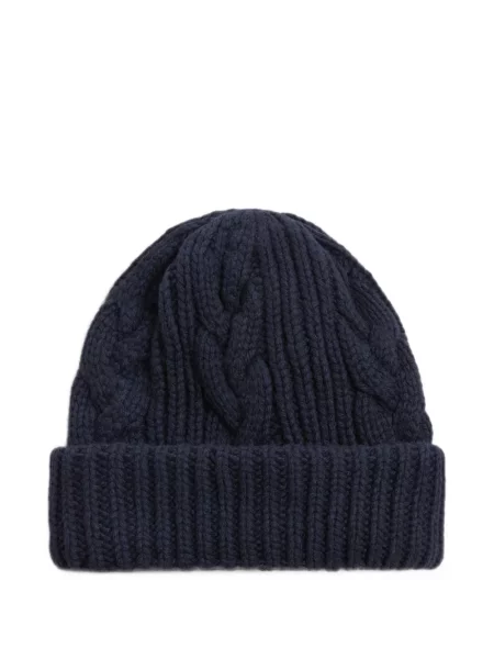 Căciulă Woolrich tricotate albastru