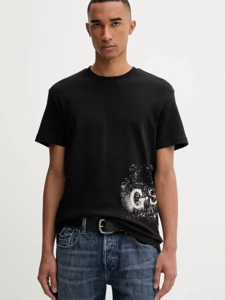 G-star Koszulki Mężczyzna L Nadrukowany T-shirt czarny