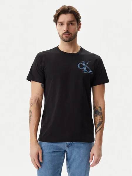 Calvin Klein Jeans Tricou Meta Monogram negru
