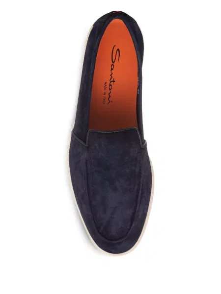 Semišové loafers Santoni modré