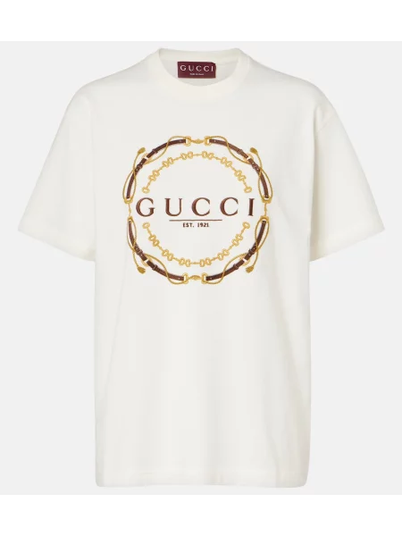 Jersey majica Gucci z avtogramom bela