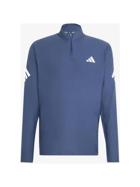 Bluza do biegania damska adidas Running Iconic Climacool Half Zip granatowy S niebieska