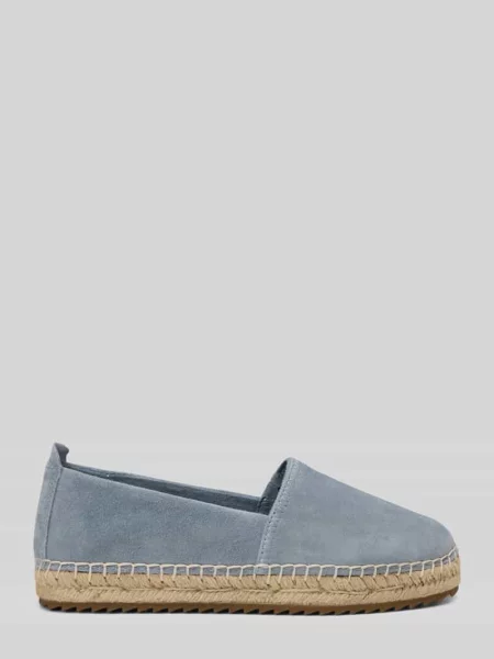 Espadryle ze skóry welurowej model GEM' Marc O'polo