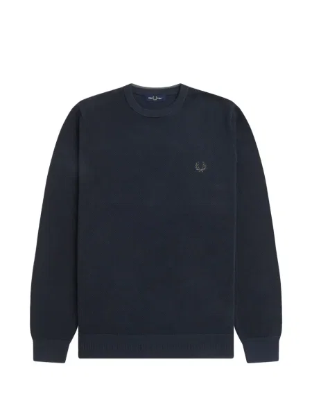 Pulover Fred Perry cu broderie verde
