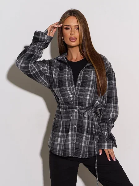 Сорочка ISSA Plus сірий