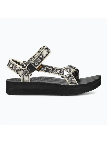 Sandale pentru femei Teva Midform Universal neon floral black / white alb