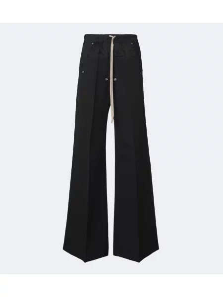 Pantaloni Rick Owens de lână negru