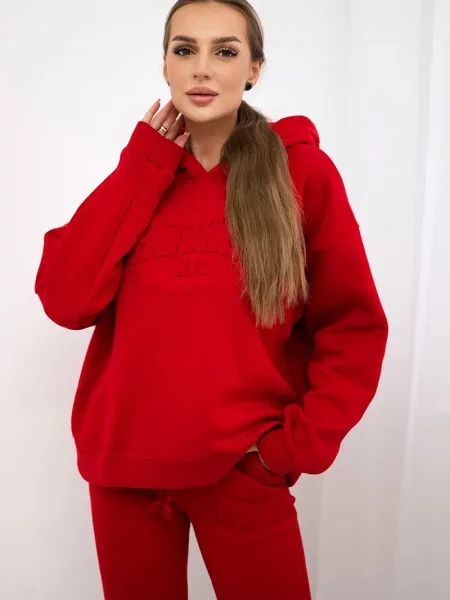 Spodnie Kesi ocieplane czerwone