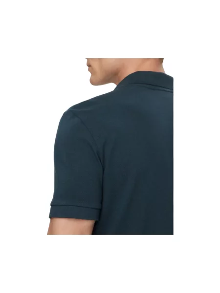 Calvin Klein Jeans Koszulka Polo Z Pikowanym Wzorem Classic Fit blau niebieska