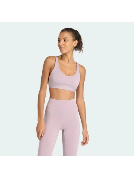 Biustonosz adidas All Me Essentials Medium Support różowy