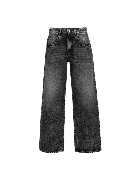 Szerokie jeansy Icon Denim czarne