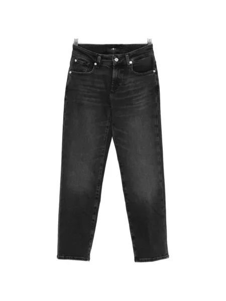 Decupat blugi 7 For All Mankind negru
