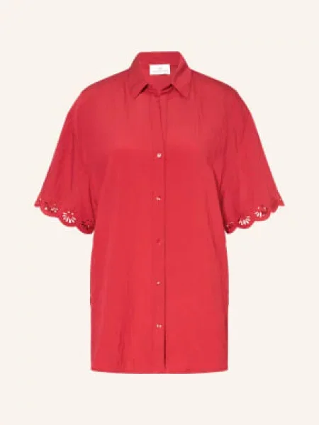 Watercult Bluzka Treasured Trove Z Haftem Ażurowym rot czerwona