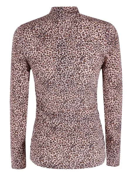 Top Farm Rio cu imagine cu model leopard roz