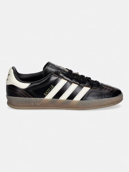 Δερμάτινα sneakers adidas Originals Gazelle Indoor μαύρο