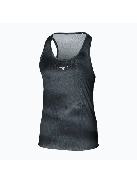 Női futó póló Mizuno Core Graphic Tank fekete. Méret: M fekete