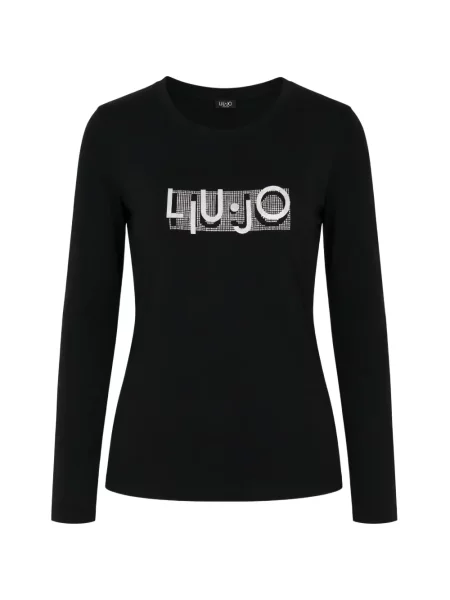 Lung tricou Liu Jo cu imagine negru