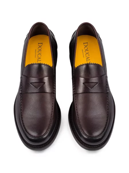 Pantofi loafer Doucal's din piele maro