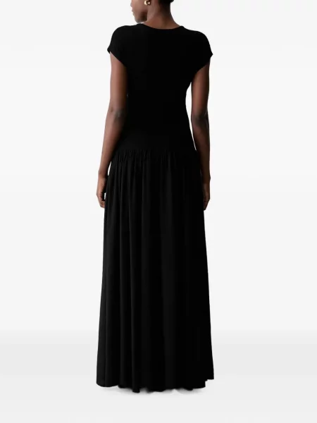 Rochie maxi Sisley evazată negru