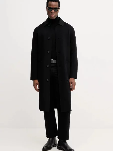 MACKAGE płaszcz wełniany BECKETT czarny