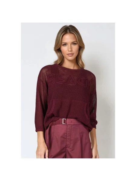 Sweter Marc Aurel czerwony