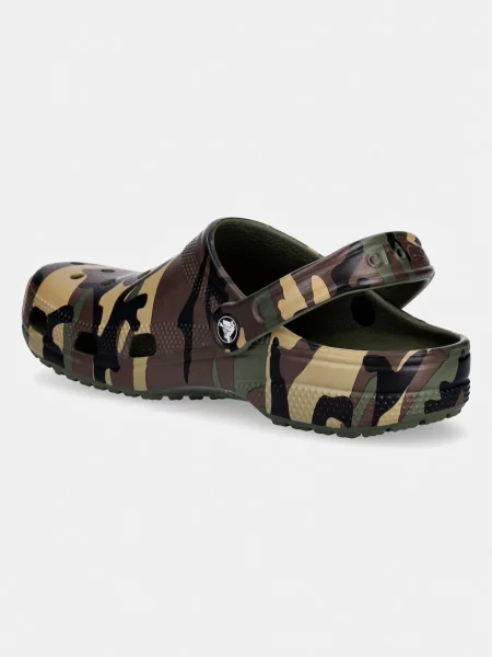 Crocs férfi papucs Classic Camouflage Clog zöld