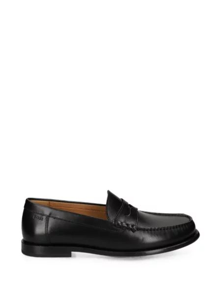 Mocasini Boss din piele negru