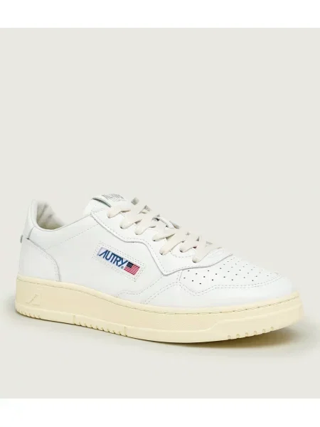 Sneakers Autry Medalist Low Man Leat/ Leat Wht/ Wht EUR 42 fehér