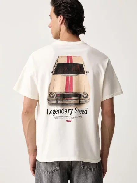 Levi's basic tričko RELAXED FIT TEE béžové