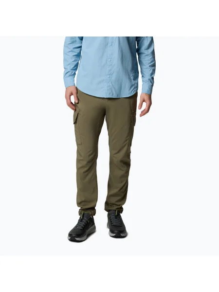 Pantaloni de trekking pentru bărbați Columbia Skien Valley Cargo stone green verde