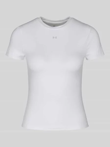 T-shirt sportowy o kroju regular fit z nadrukiem z logo Under Armour biała