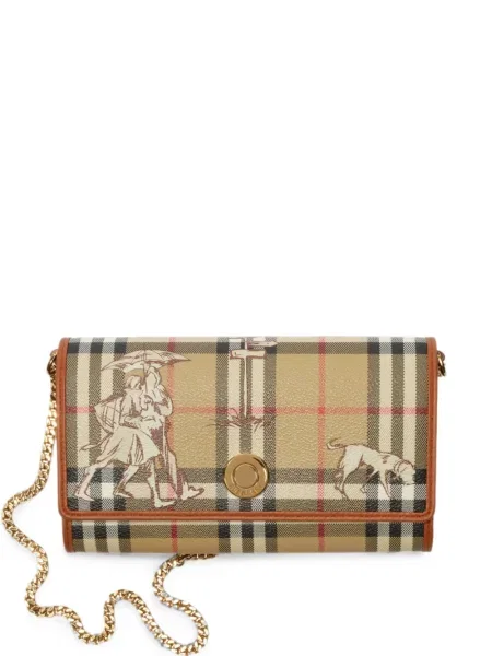 Colier Burberry în carouri cu bretele