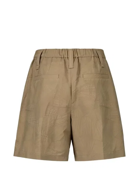 Pantaloni scurți Brunello Cucinelli din jacard maro