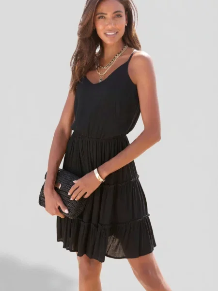 LASCANA Rochie de vară negru
