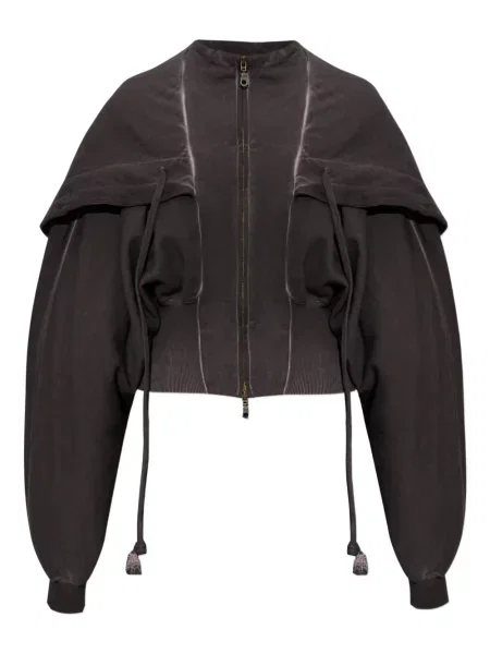 Kurtka Knwls z kapturem brązowa