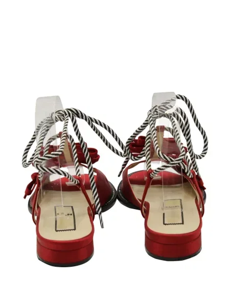 Сандали N°21 с панделка червено