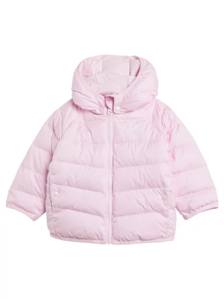 Adidas Pūkinė striukė adicolor rožinė
