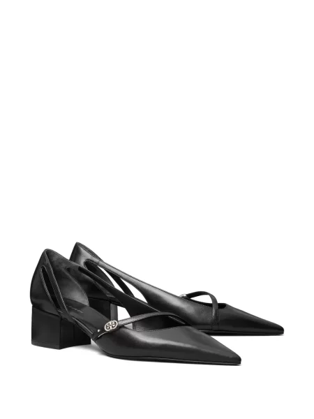 Pantofi cu toc Tory Burch cu cataramă negru