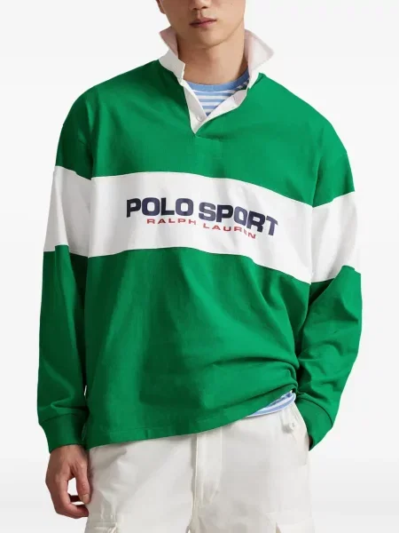 Ριγέ δερμάτινος κάλτσες Polo Ralph Lauren με κορδόνι μαύρο