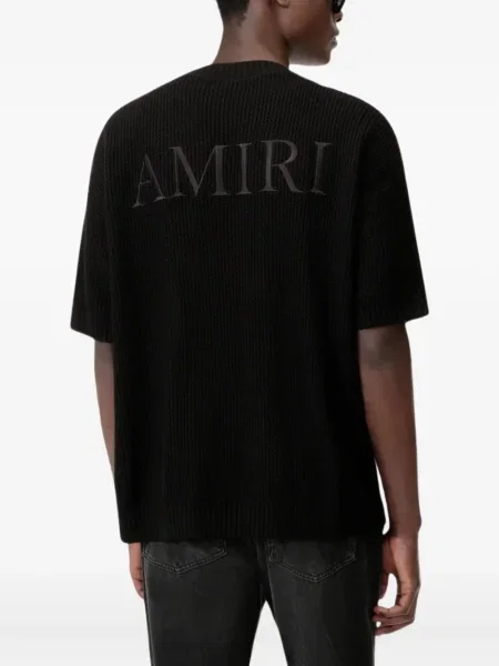 Tricou Amiri cu imagine negru