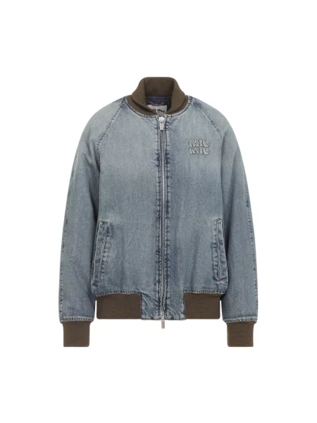 Kurtka Miu Miu niebieska